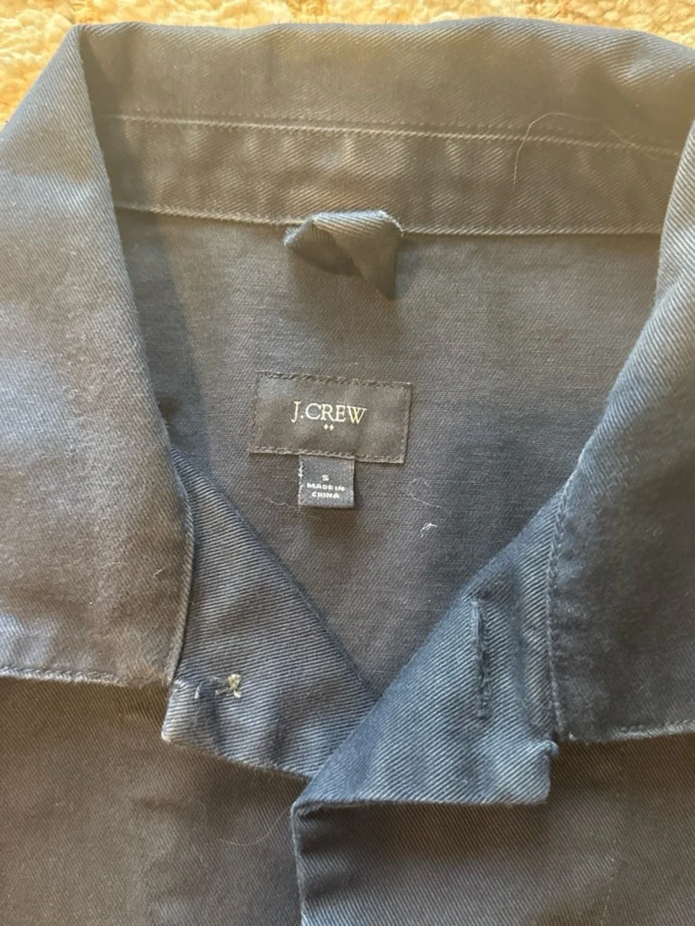 J. Crew Navy Blue Casual Button-Down Shirt Jacket